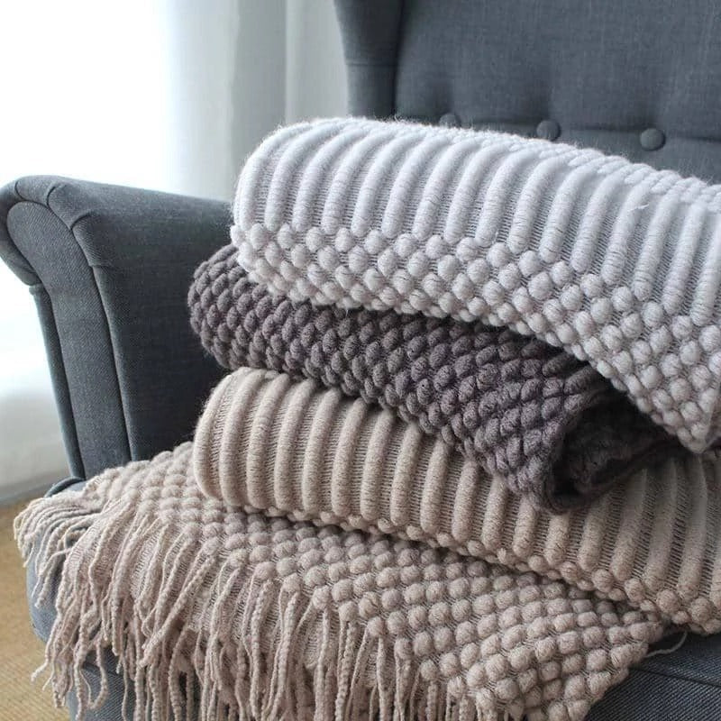 Small knitted blanket