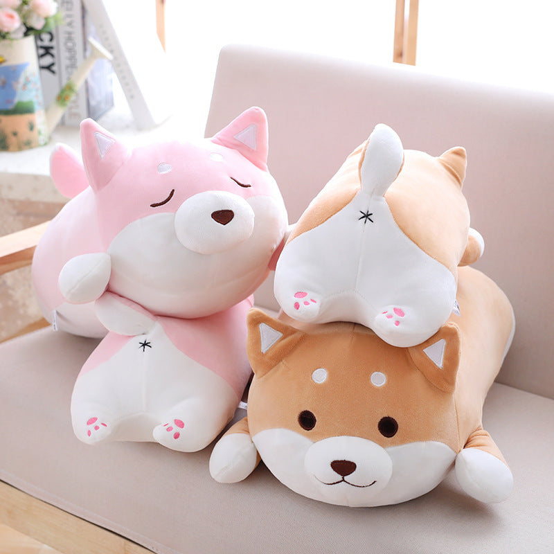 36cm/55cm Cute Fat Shiba Inu Dog Plush Toy