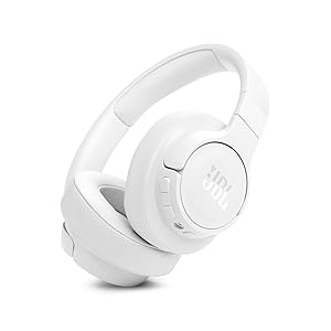 JBL TUNE 770NC Wireless Over-Ear Hybrid Noise Cancelling Headphones with App Multipoint 40mm Driver (White)