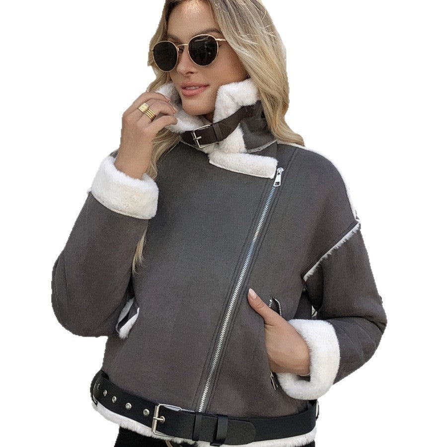 Collar Plush Jacket
