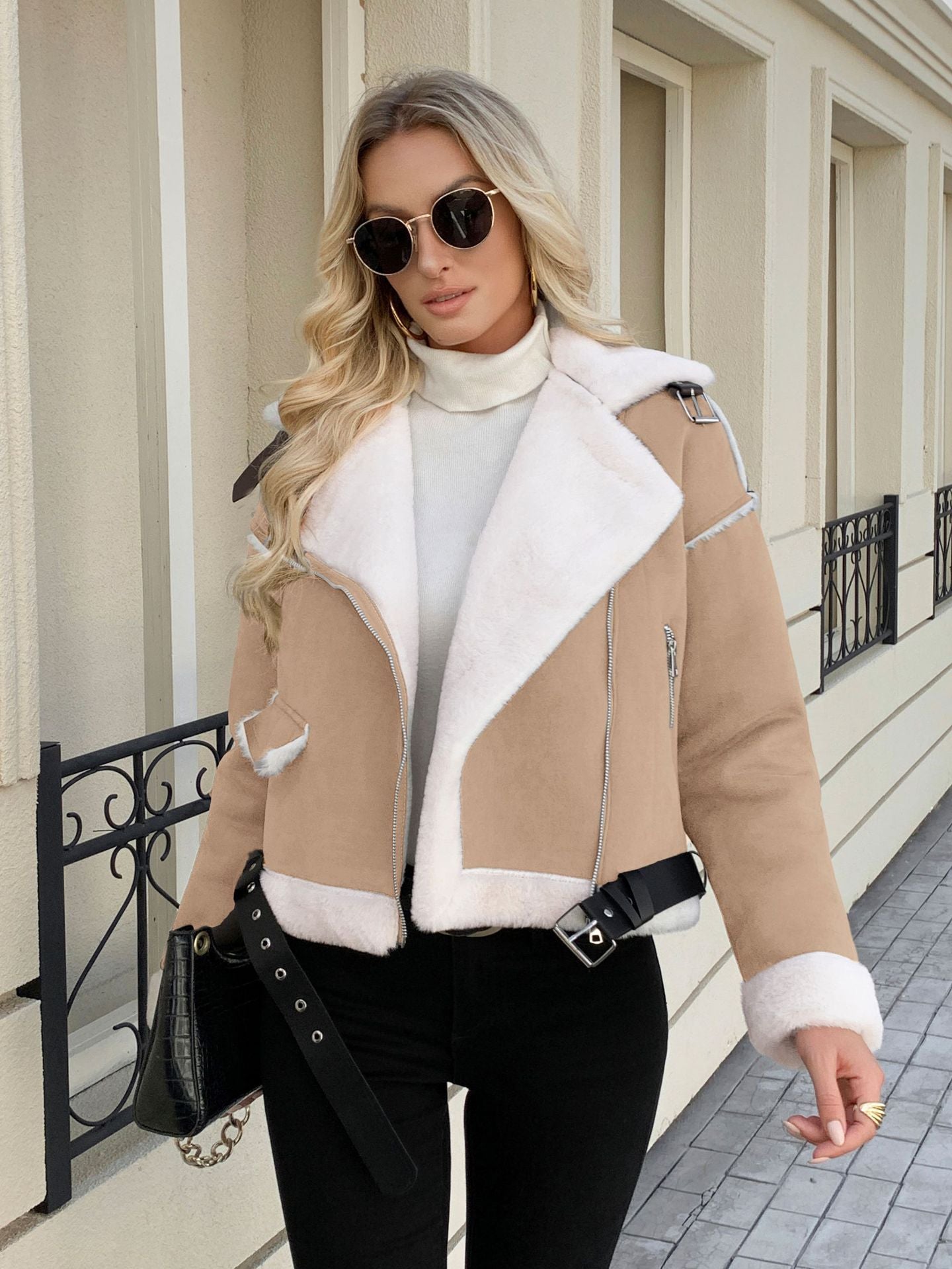 Collar Plush Jacket