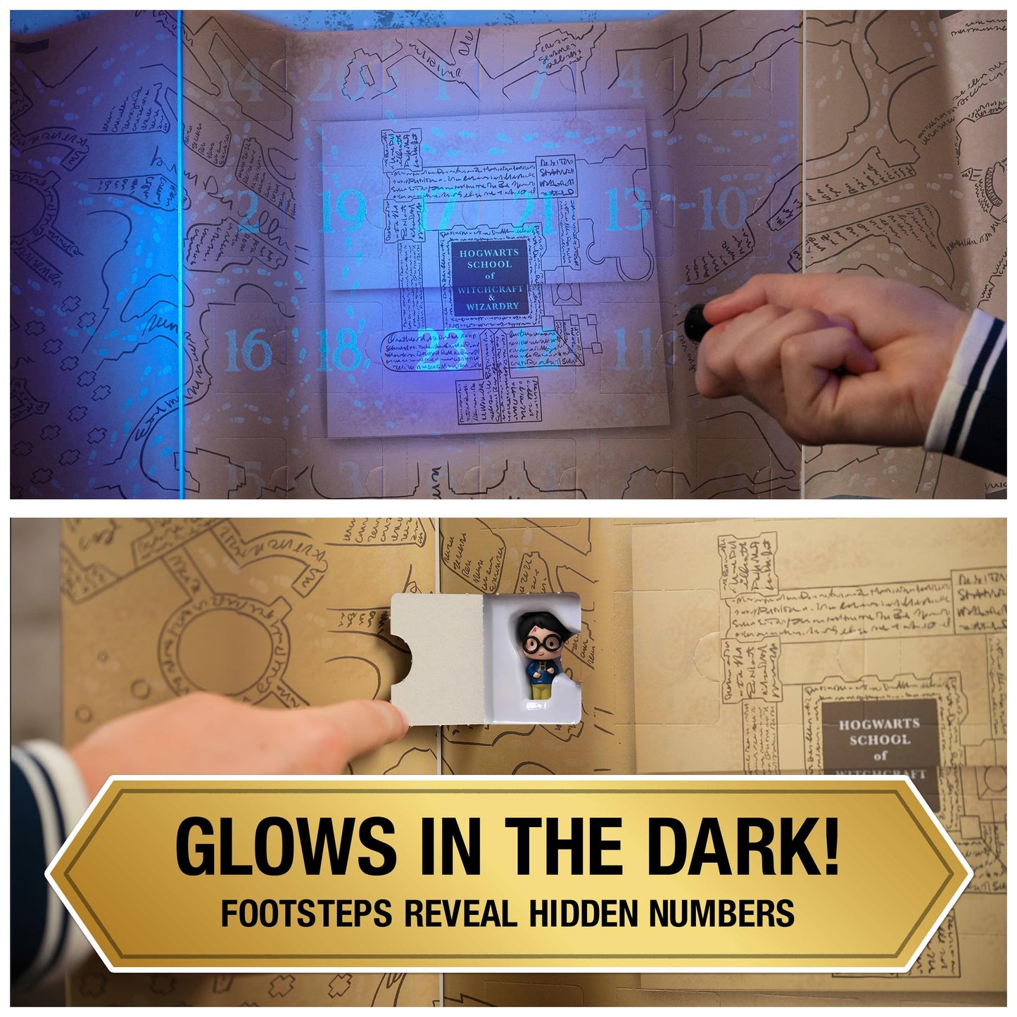 Wizarding World Harry Potter, Micro Magical Moments Glow in the Dark Advent Calendar 2025