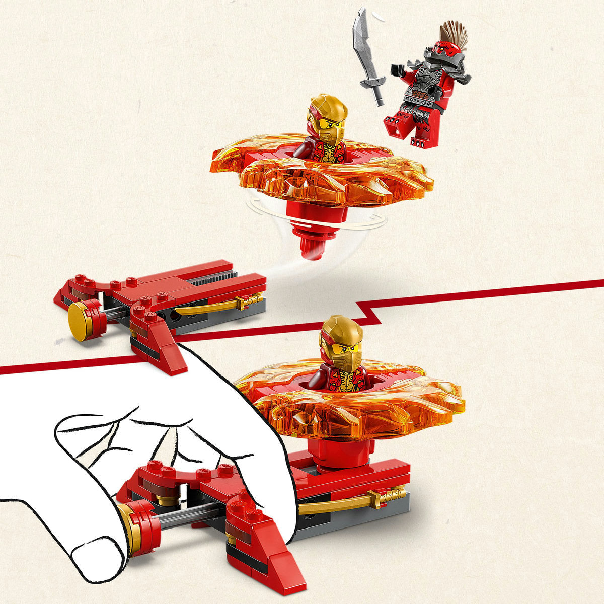 Lego Ninjago 71823 Kai's Dragon Spinjitzu Spinner