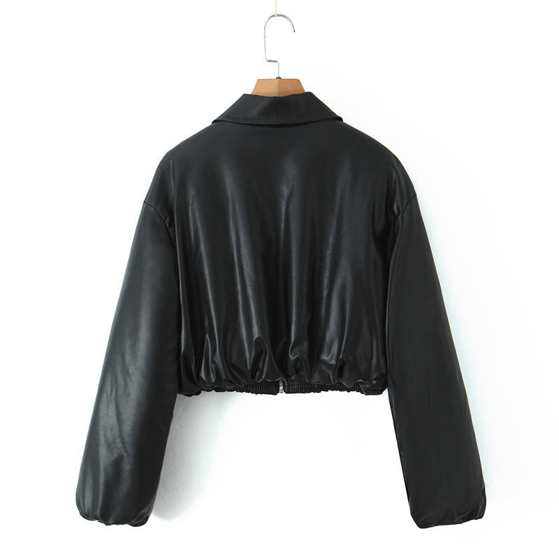 Black Quilted Padded Jacket